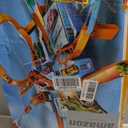 Hot Wheels Track Set with 1:64 Scale Toy Car, 4 Intersections for Crashing, Powered by a Motorized Booster, Criss-Cross Crash Track 