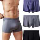 Men's Soft Trunk Underwear Comfortable Short Leg Underpanties 3 Pack (X-Large)