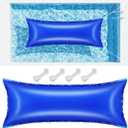 4x12 Ft Pool Pillows for Above Ground Pools, 0.4mm Thick Pool Pillows for Closing Winter, Large Air Pool Cover Pillow Kit for Winterizing with Ropes, Inflatable Cold Resistant Swimming Pool Pillow