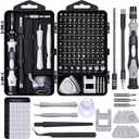 SHOWPIN 122 in 1 Precision Computer Screwdriver Kit, Laptop Screwdriver Sets with 101 Magnetic Drill Bits, Computer Accessories, Electronics Tool Kit Compatible for Tablet, PC, iPhone, PS4 Repair