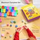 FlyFlag Air Dry Clay - 70 Colors, Ultra Light and Soft, Non-Toxic Modeling Clay for Kids with Tools and Tutorials, for Creative Play and Learning