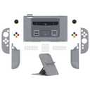 PlayVital Protective Case for Nintendo Switch 2 with Extra Stand | Ultra-Slim Dockable Hard Shell, Split Joycon Cover, Button Caps & Thumb Grips | Pattern Series, SFC SNES Classic EU Style