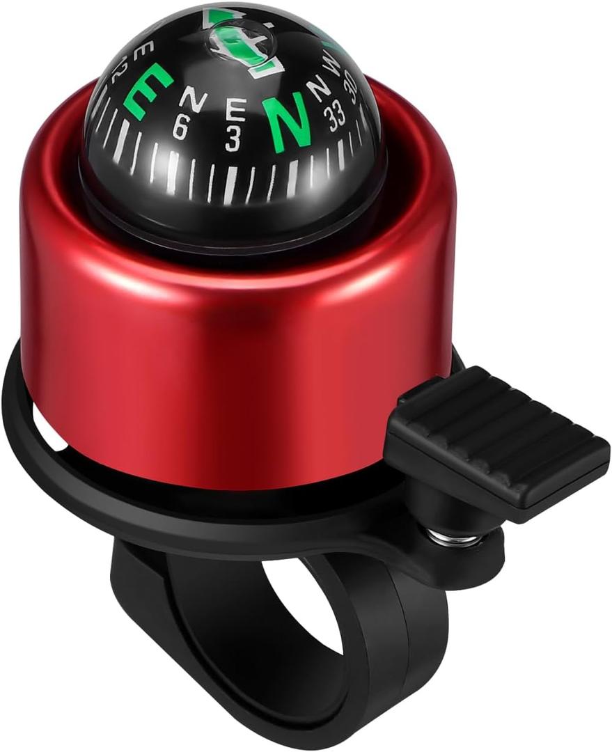 Aluminum Alloy Bike Bell,Bike Compass Bell Riding Equipment Accessories for Mountain Bike Scooter Bicycle
