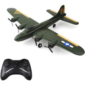 Goolsky FX817 RC Airplane, B-17 Bomber Model 2 Channel RC Plane, 2.4Ghz Remote Control Airplane, Ready to Fly Foam Glider, Fixed Wing Aircraft Flight Toys for Beginners and Adults, 47*36*12cm