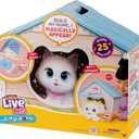 Little Live Pets Cat Figurines for Kids, Interactive Hutch Animal Playset with 25+ Sounds, Outdoor Toys for 5+ Year Old Girls
