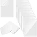 Gueevin 100 Pcs 8.5 x 11 Inch Self Adhesive Display Pockets Peel and Stick Clear Paper Sleeves Wall and Door Communication Clear Adhesive Sheet Protector Letter Size Plastic Sheet Protectors