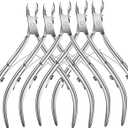 5 Packs Cuticle Trimmer, Cuticle Nippers Professional Stainless Steel Cuticle Cutter Clippers Cuticle Remover, Pedicure Manicure Tools for Fingernails and Toenails