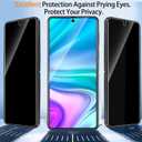 Ferilinso [Auto Dust Install] 2 Pack Inside Privacy Screen Protector for Samsung Galaxy Z Flip 7 [Phone Case Friendly], Anti-Spy Film with 2 Pack Front Tempered Glass Accessories