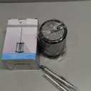 ToiletTree Products Toilet Brush with Lid - Sleek Toilet Bowl Brush and Holder - Toilet Scrubber Brush Set with Heavy-Weight Base - Lidded Toilet Bowl Cleaner Brush and Holder - Chrome