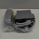 Automatic Dog Water Dispenser with Anti-tip Bracket, 68 oz Outdoor Dog Water Bowl Dispenser, Auto Refill Water Feeder for Pets & Livestock, Food Grade Waterer Fit 3/4" GHT Faucet, Wide Mouth (Gray)