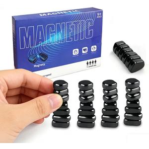 Magnet Game with 32 Stones, Magnetic Chess Game with String, for Family & Party & Travel & Camping, Puzzle Strategy Games