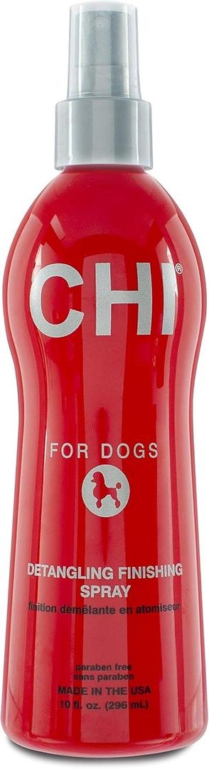 CHI for Dogs Detangling Finishing Spray | Best Detangling Spritz for Dog and Puppies | Sulfate and Paraben Free, pH Balanced, Made in The USA (10 Fl Oz (Pack of 1))