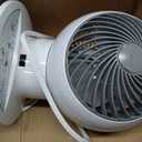 IRIS USA WOOZOO Air Circulator Fan with Remote, Oscillation, 3 Speeds, 52ft Max Air Distance, Adjustable Tilt, Quiet Motor, Small Fan for Bedroom, Office, Dorm, White