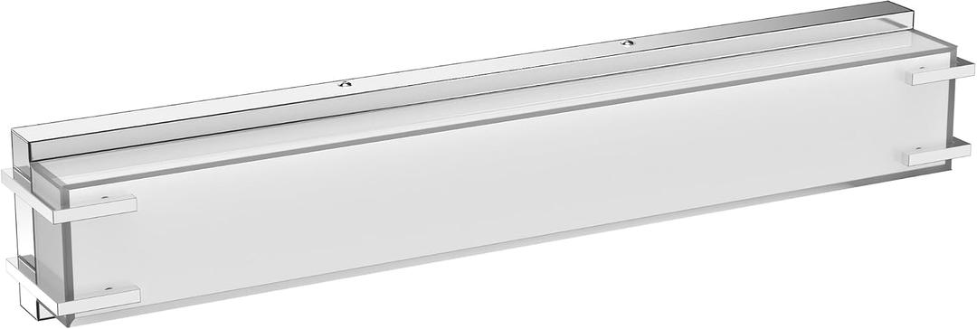 LED Bathroom Light Fixtures Over Mirror 24.4 Vanity Light with Milky White Lampshade 4000K Daylight Chrome Finishing Bath Bar (Chrome)
