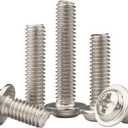 2 x 50Pcs Metric M4 x 22mm Knobs Screws for Chinese Konbs Pulls Handles, 22mm Length Washer Head Bolts Phillips Drive PWM Machine Screws for Metric M4 Hole Cabinet Door Drawer Handles (M4 x 22mm, 50 Pcs)