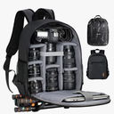 TARION Camera Backpack Bag Small - Professional DSLR Camera Bag Photography Backpack with 13“ Laptop Compartment & Waterproof Rain Cover & Tripod Holder for Photographers (Black TB-S)