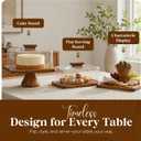 HOORIA Acacia Wood Cake Stand with Acrylic Cover, Rectangular Cake Stand with Lid, Wooden Dessert Serving Tray with Dome, Includes Cake Knife & Server for Cakes, Pastries, Fruit, Parties & Event