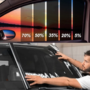 TOYOCO 70% VLT Ceramic Car Window Tint Film - (30in x 10ft) Window Privacy Film, 99% Blocks UV & 95% IR Ray, Glare Reduction Blackout Window Film Auto Car Windshield Sun Shade Roll