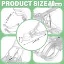 LemonRoad 10 Pack Large Balloon Arch Clips Plastic Transparent Backdrop Spring Clamps 3.5 Inch Heavy Duty Clip for Balloon Arch Kit Birthday Decoration Crafts Woodworking Photography Studios (Clear)