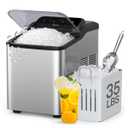 Typhur Nugget Ice Maker Countertop, Self-Cleaning Pump, 35lb/24H, Stainless