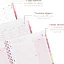 3 x Rileys Academic Planner 2025-2026, Daily, Weekly & Monthly Planner, July 2025 - June 2026, Student Notes Pages, Twin-Wire Binding, Weekly Agenda for School & Work (8.5 x 11-Inches, Pink)