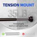Mcrbeay Shower Curtain Rod, 1" Diameter Heavy Duty Tension Shower Rod, Non Slip Adjustable 28-46 inch No Drilling Shower Curtain Rods Spring Tension For Bathroom, Shower Stall, No Rust, Bronze