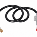 GasSaf 5FT Two Stage Propane Regulator with Hose for Dual Fuel Generator, RV Appliance,Gas Stove and More