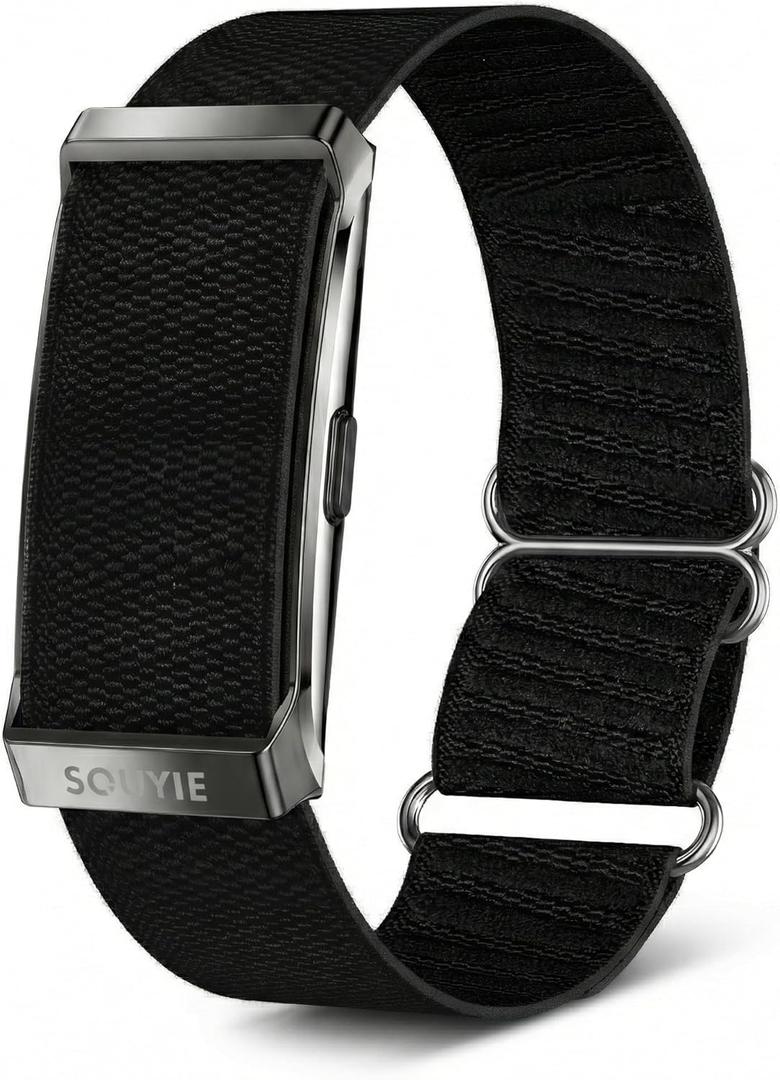 Smart Bracelet for Men Women, Health Activity Fitness Trackers, 24/7 Continuous Heart Rate/Blood Pressure/HRV/Stress Monitor, 24H Sleep Tracker, 170+ Sports Modes Smart Wristband with Free APP 2 Bands (Black)