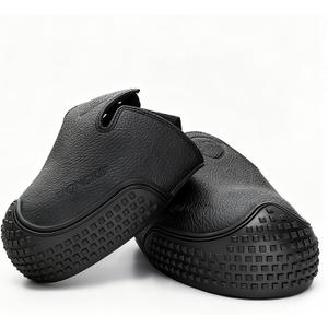 ASTM Certified Slip & EN 22568 Steel Toe Cap Safety Overshoes Workplace Anti-smash Cover with Adjustable Strap Waterproof Work Boot Covers for Men/Women (M Size 5.5-9.5 US)