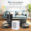 16 Pack Vacuum Bags for iRobot Roomba 104, 105, 405, 504, 505, 705, i7+, i8+, i3+, i4+, i5+, i6+, j5+, j6+, j7+, j8+, j9+, s9+, Combo10 Max, Roomba Replacement Bgs for all Clean Base models
