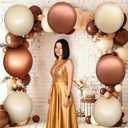 KatchOn, Brown and Cream Balloons Set - 22 Inch, Pack of 12 | Bobo Balloon Brown for Brown Birthday Decorations | Brown Foil Balloons, Boho Decorations for Party | Boho Party Decorations