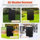 Grill Cover 30in, iCOVER Waterproof BBQ Covers for Two Burner Small Vertical Smoker, Lightweight Easy On/Off, Dustproof UV-Resistant Fit Grills with Collapsed Side Tables