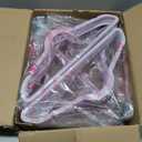 HOUSE DAY Lt-Purple Velvet Hangers 60 Pack, Non Slip Clothes Felt Hanger Heavy Duty for Coat, Premium Slim Space Saving Suit Hangers for Closet Organizer, 360 Rotating Silver Hook