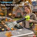 Leaf Blower Cordless, Compatible with Milwaukee M18 Battery(No Battery), 600000RPM Powerful Handheld Blower,180° Rotatable, 6-Speed Mini Portable Blower for Lawn Care, Leaves, Dust, Snow, Sawdust