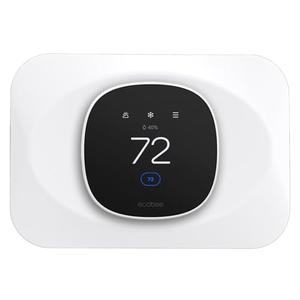 Wall Plate Cover Compatible with New 2025 Ecobee Smart Thermostat Essential, Practical Ecobee Thermostat Trim Kit, Programmable WiFi Thermostat Accessory (1, Pure White)