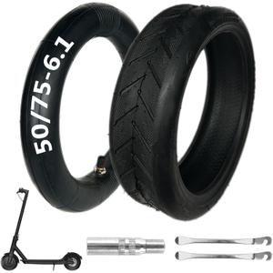 50/75-6.1 scooter tire Replacement, 8.5 Inch Tire and Tube Set,8 1/2×2 Tire and Inner Tubes, for Gotrax Gxl V2/Xiaomi M365/Pro/1S Electric Scooter [Non-Slip] [Shockproof]