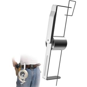 Drywall Tape Holder, Iron Drywall Tape Reel, Heavy Duty Powder Coated Steel Prevents Rusting, Holds up to 500 feet of Tape, Fast Loading Retaining Pin Drywall Reel Lift for Wall Corner