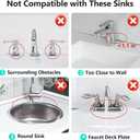 24'' Longer Faucet Mat for Kitchen Sink Splash Guard[7 Slope Fast Self-draining][Snap Lock Fit]Kitchen Sink Faucet Mat Splash Guard Kitchen Sink Area Water Splash Guard Behind Faucet Draining Mat