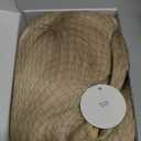 FESHFEN Blonde Wigs with Bangs - Long Layered Straight Light Blonde Natural Looking Synthetic Hair Wig for Women Daily Party Use, 18 inch