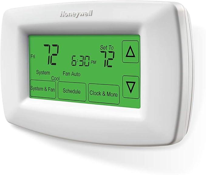 Honeywell Home RTH7600D 7Day Programmable Touchscreen Thermostat, White