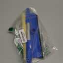 Professional Window Squeegee,2 in 1 Squeegee Window Cleaner with Long Stainless Steel Handle,Sponge Car Window Squeegee for Gas Station, Glass,Shower,Outdoor High Window Cleaning (Expansion Payment)