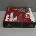 SINTENILL 6 FT Pop Up Christmas Tree with 100 LED Timer Lights & Remote, Green Collapsible Christmas Tinsel Tree Artificial Pencil Tree Xmas Decoration for Holiday Home Office Party, USB Powered