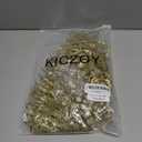 40 Pcs Christmas Glitter Artificial Picks Set Christmas Leaf Sprays Cedar Picks Glitter Berries Stems Tropical Leaf Pine Needles Christmas Stems Branches for Christmas Tree Vase Home(Gold)