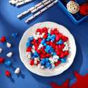 Wesiti 100 Pcs Patriotic Mini Ducks 4th of July Tiny Ducks Independence Day 250th Anniversary Memorial Day Red White Blue Patriotic Resin Figurines Ornament for Home Office Party