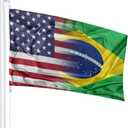 Usa Brazil Flag Funny Flag 3x5 Ft Holiday Banner Garden Yard House Flags Indoor Outdoor Party Home Decorations Vivid Color And Double Sided Print