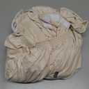 H.VERSAILTEX Sofa Cover 2 Piece T Cushion Armchair Slipcovers Thick Velvet Couch Cover Furniture Protector Stretch T Cushion Sofa Covers for 1 Cushion Couch with 1 Individual T Cushion Covers, Ivory