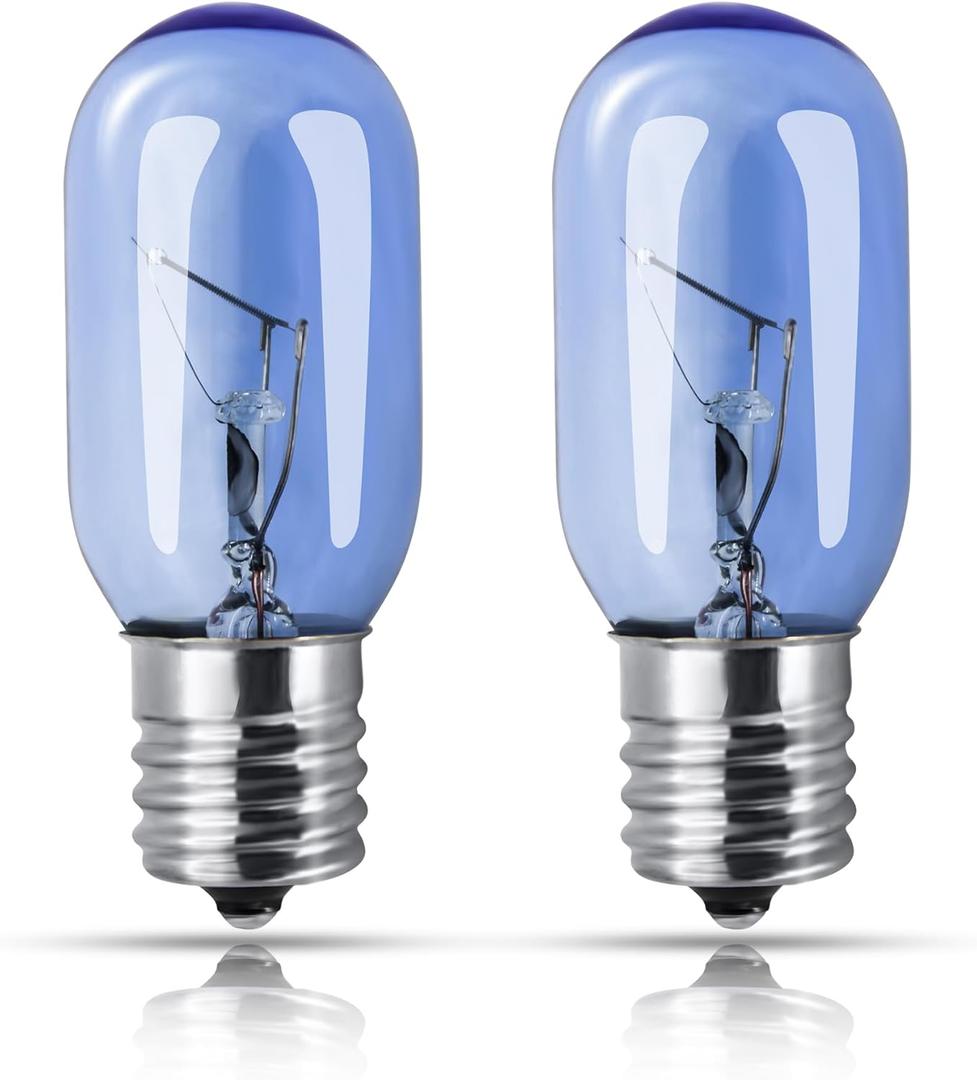 Refrigerator Light Bulb 297048600 241552802, 40W, T8, for Frigidaire, Kenmore, Whirlpool, KitchenAid, Electrolux, AP3770086 AH976993 EA976993 Refrigerators Bulbs - 2 Pack