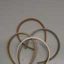 obeoby 4 Pack Trendy Headbands for Thicker Hair, Non Slip 0.6 inch Thin Knitted Hairbands Assorted Colors for Girls Summer Dress Outfit