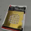 Oatey 42361 Universal 4-1/4 in. Snap-Tite Square Shower Strainer in Brushed Gold