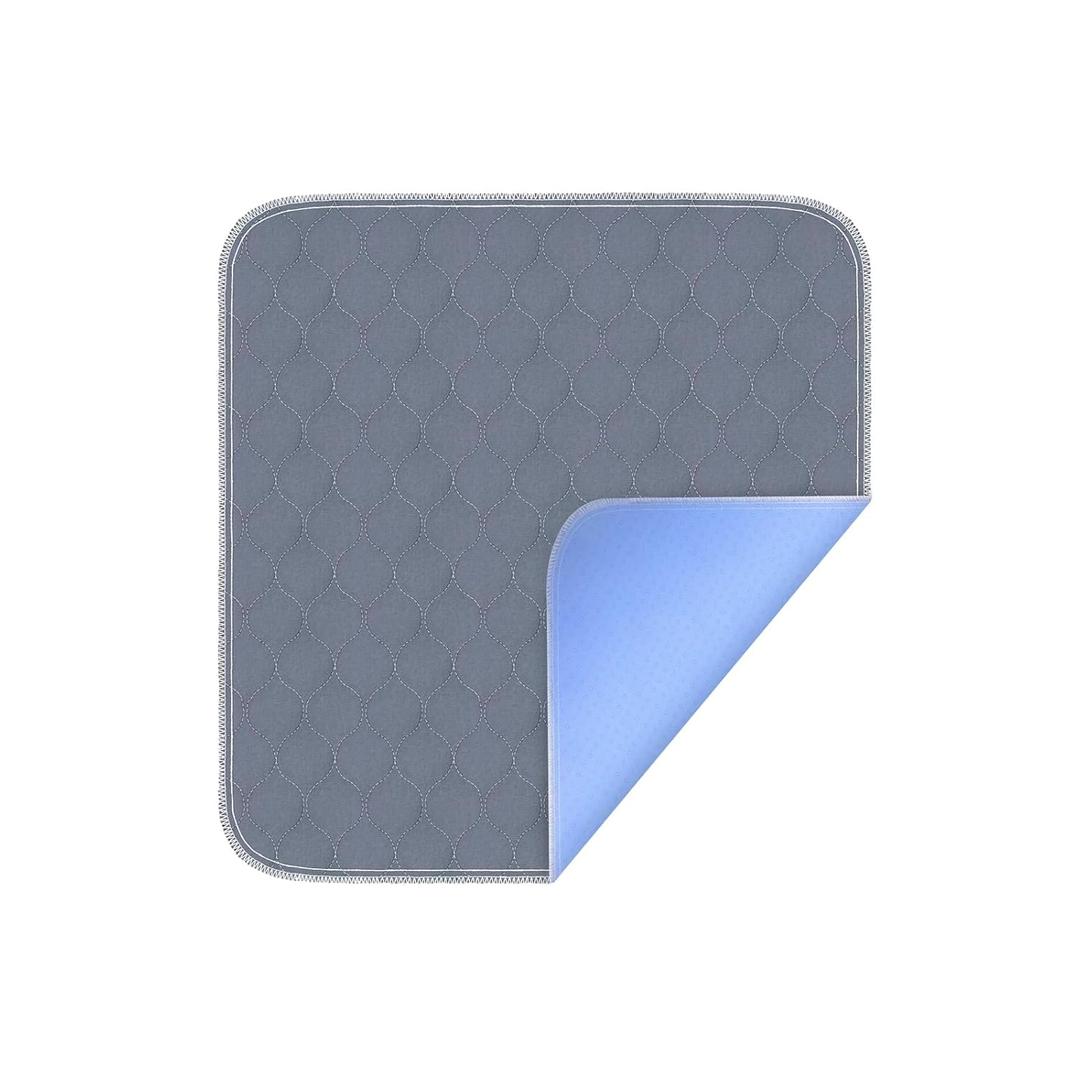 Waterproof Chair Pads for Incontinence - Absorbent Seat Protector Pads - Washable Reusable - 21x22 inch (Pack of 1) (Gray)